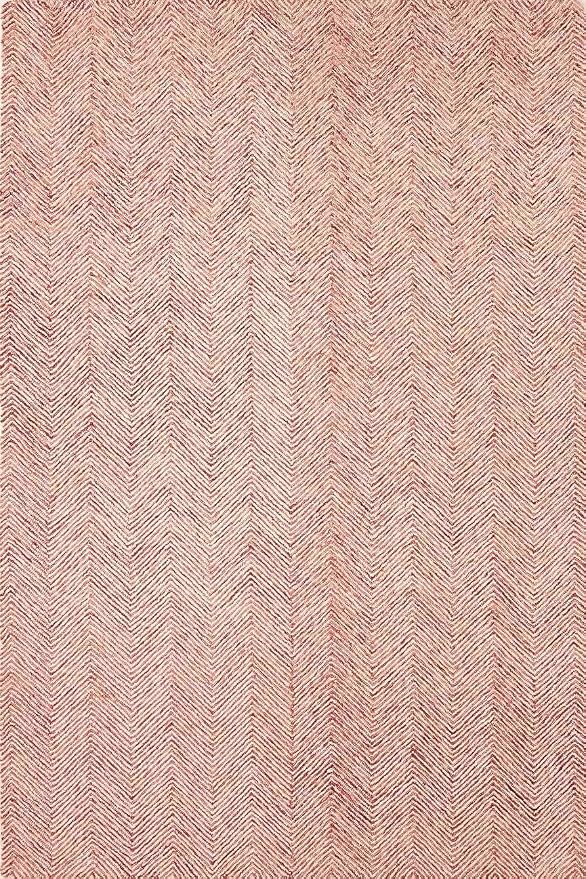Modern Herringbone Chevron Collection Handcrafted Wool Area Rug - Image 3