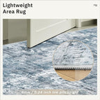 2x3 Abstract Washable Rugs for Kitchen, Powder Room Small Area Rug Non-Slip - Image 7