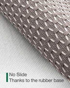 LUMI Handwoven Indoor Door Mat 24"x71", Non-Slip Low Profile Checkered Inside - Image 4