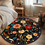 Floral 6ft Area Rug Machine Washable Soft Print Boho Carpet Non Slip Doormat - Image 2