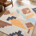 Phantoscope Washable Area Rug 5'x7' Non-Slip, Modern Neutral Boho Rugs by Phantoscope