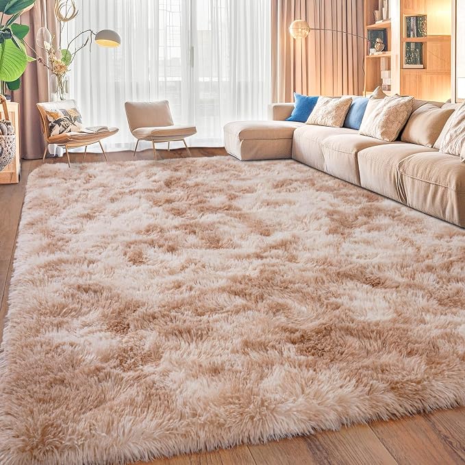 Upgrade Non-Slip Plush Rugs for Living Room, Soft Shaggy Carpets for Living Room - Image 2