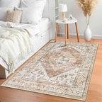 Lahome Boho Washable Living Room Area Rug 3x5 Throw Non-Slip Rugs - Image 5