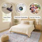 Fame Rugs Turkish Rug. Washable Vintage Oriental Antique Inspired Traditional - Image 2
