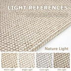 KOZYFLY Washable Area Rug 4x6 ft Non Slip Rubber Backed Living Room Rugs - Image 3