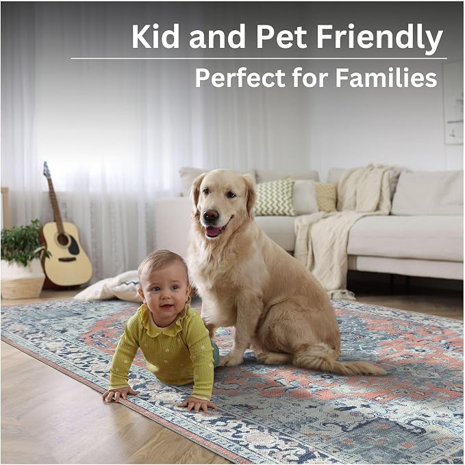 Bloom Rugs Washable Non-Slip 6' x 9' Rug - Image 10