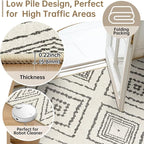 Area Rug 2x8 Rug Machine Washable Non-Slip Low Pile Print Pattern Western Rug - Image 3