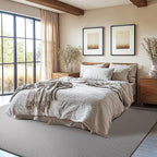 Shilucheng Wool Rug 4.7x7 Non-Slip, Blend 80% Wool and 20% Cotton Rugs - Image 3