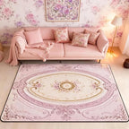 Light Pink 3 x 5 Area Rug Antique Decor Boho Floral Rugs by Erosebridal