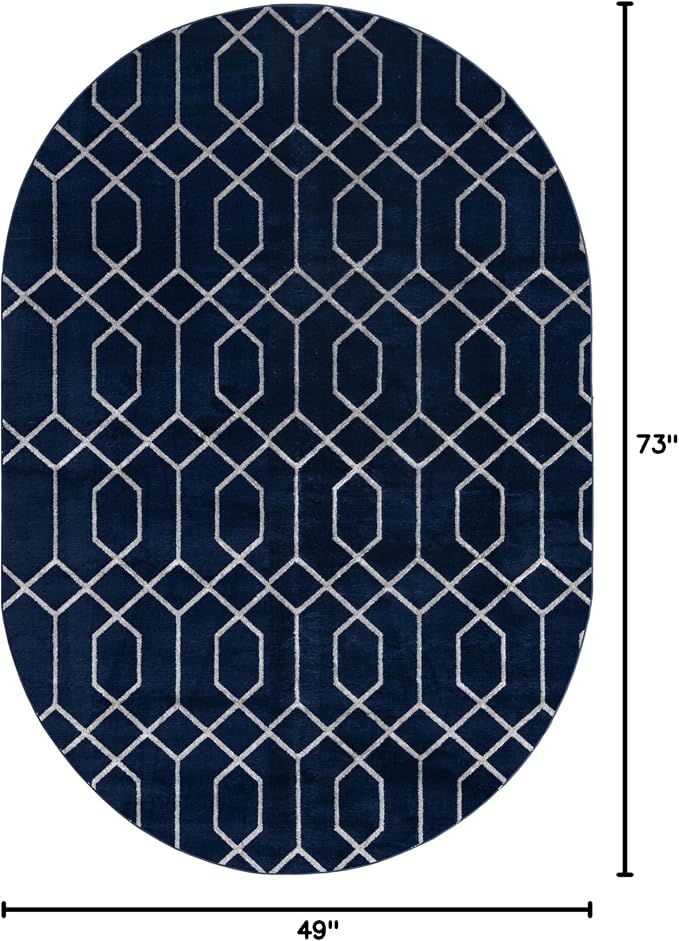 Unique Loom Glam Collection Area Rug - Image 2