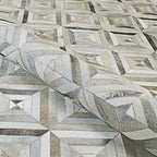 Premium Diamond Patterned Leather Area Rug - Image 7