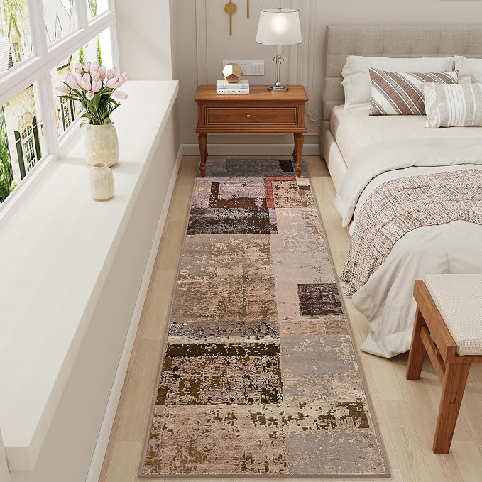 LOCHAS Washable Runner Rugs for Hallway, 2x8 Non Sip Soft Rug for Bedroom - Image 3