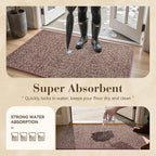 MontVoo Door Mat Indoor Entrance Doormat, Absorbent Durable Rubber Non Slip - Image 5