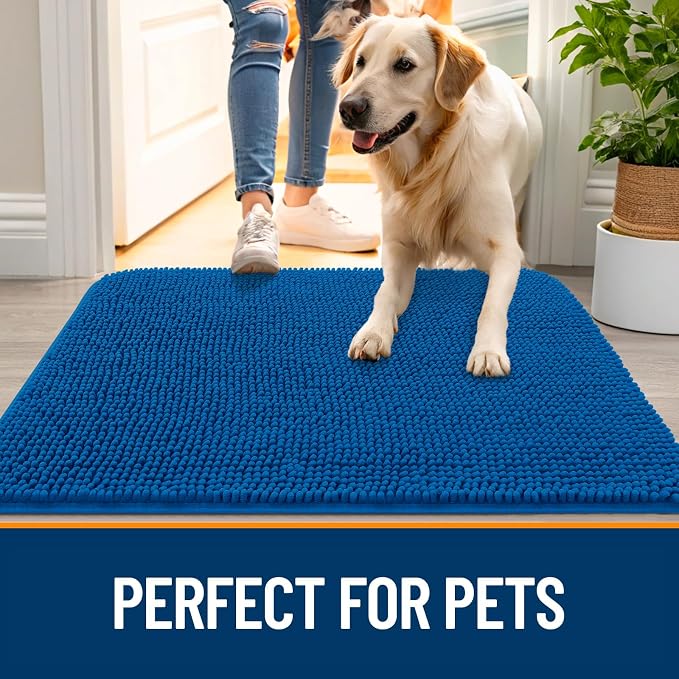 OLANLY Dog Door Mat for Muddy Paws 44x24, Absorbs Moisture and Dirt, Absorbent - Image 6