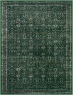 Moynesa Green 8x10 Living Room Rug, Vintage Washable Area Rug - Image 9