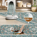 WITSHOCK Living Room Area Rugs 5x7: Soft Non-Slip Backing Washable Rugs Vintage - Image 7
