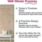 Well Woven Asha Rome Beige Cream 9'10" x 13' Area Rug - Image 8