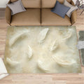 5x7 Feathers Rugs for Bedroom by Unknown