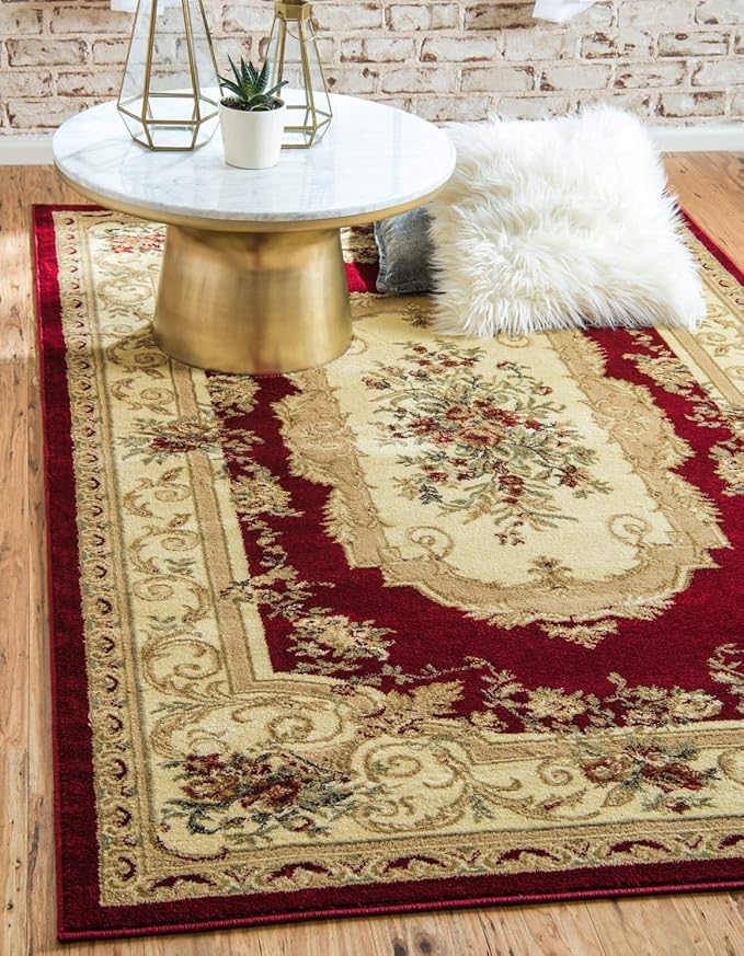 Unique Loom Versailles Collection Traditional Classic Floral Motif Area Rug by UniqueLoom