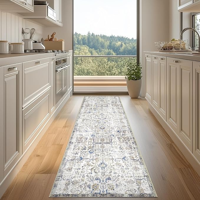jinchan Kalen Runner Rug 2x10 Washable Hallway Rug Vintage Runner Indoor Floor - Image 4