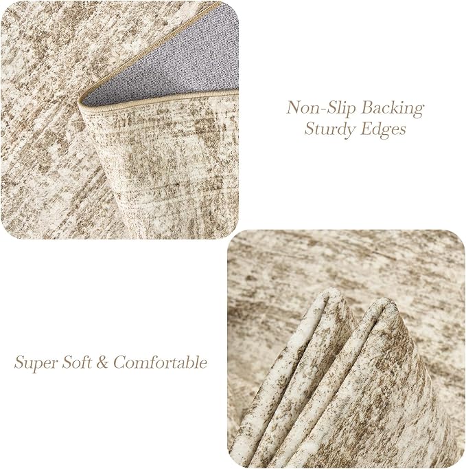 Area Rugs 4x6 for Living Room, Vintage Washable Rugs for Dining Room, Non-Slip - Image 5