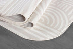 Beverly Rug Modern Geometric Area Rug 9x12 Low-High Pile Durable Soft Abstract - Image 3
