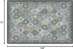 Phantoscope Washable Area Rug 6'x9' Non-Slip, Vintage Boho Rugs - Image 2