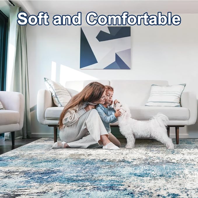 Washable Area Rug for Living Room 6x9 - Image 3