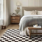 EVERGRACE Checkered Plaid Area Rug 5x7, Soft Faux Wool Rugs Washable Anti Slip - Image 2