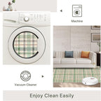 Bavni 3x5 Washable Rug Modern Plaid Area Rugs Non-Slip, Small Rugs - Image 6