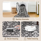 WITSHOCK Living Room Area Rugs 10x13: Soft Non-Slip Backing Washable Rugs - Image 5