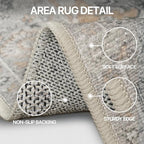 Bavni Vintage 5x7 Area Rugs, Boho Oriental Living Room Rug, Machine Washable - Image 5