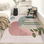 Mid Century Modern Rugs for Home Decor, 5x8 ft, Boho Abstract Geometry Area - Image 3