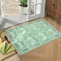 Lahome Floral Entryway Rug, 2x3 Kitchen Rugs Non Slip Washable Boho Green Forest by Lahome