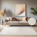 Paco Home Modern Area Rug with Raised Curved Line Pattern – Minimalist Design by PacoHome