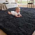 4x6 Area Rugs for Living Room Bedroom, Soft Fluffy Shaggy Bedside Rug, Indoor by NoiFamo
