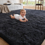 5x7 Area Rugs for Living Room Bedroom, Soft Fluffy Shaggy Bedside Rug, Indoor - Image 2