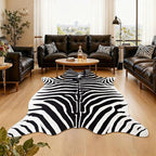 AROGAN Premium Faux Zebra Hide Rug 6.2 x 7 Feet, Sturdy and Large Size Zebra - Image 3