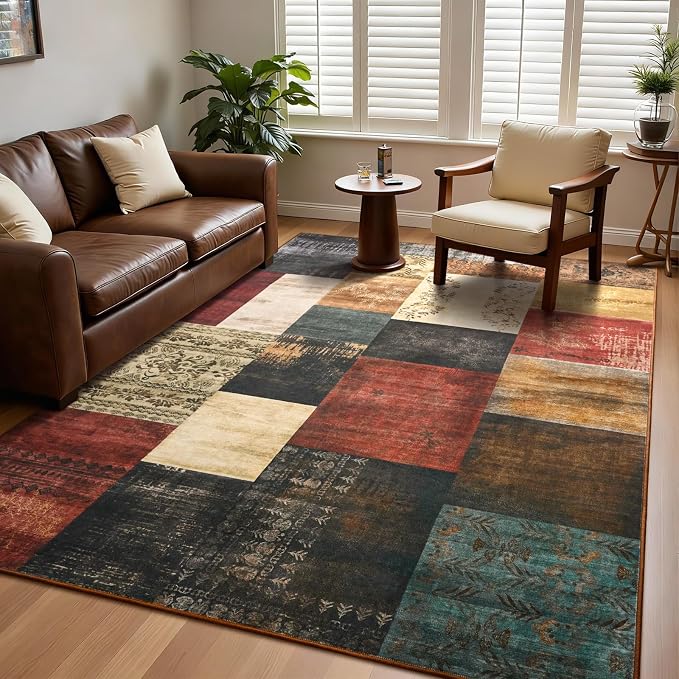 DweIke Large Modern Washable Area Rugs 8x10, Living Room Rug Non-Slip and - Image 8