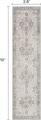 Runner Rug 2'6''x10, Non Slip Vintage Hallway Runner Rugs, Low Pile Lightweight - Image 2