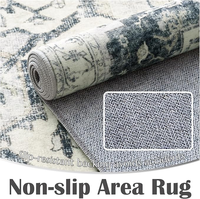 jinchan Kelda Area Rug 2x3 Entryway Rug Washable Soft Indoor Vintage Floor - Image 8