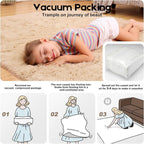 4x6 Light Tan Rugs for Bedroom Living Room, Fluffy Small Area Rug Soft Shag - Image 5