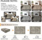 6x9 Machine Washable Area Rug for Living Room, Kids and Pets Friendly for - Image 9