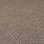 LUXE WEAVERS Modern Farmhouse Brown 5x7 Washable Area Rug, Anti-Slip Diamond - Image 4