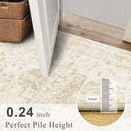 2x6 Hallway Washable Runner Rug Vintage Non-Slip Soft Kitchen Mat Boho - Image 9