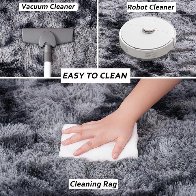 Beglad Fluffy Large Area Rugs 8x10 Feet, Modern Minimalist Style Shag Fuzzy Rugs - Image 6