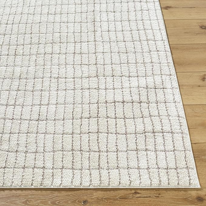 Livabliss x Our PNW Home Cascade Minimalist Striped Area Rug, Ivory/Light Brown - Image 2