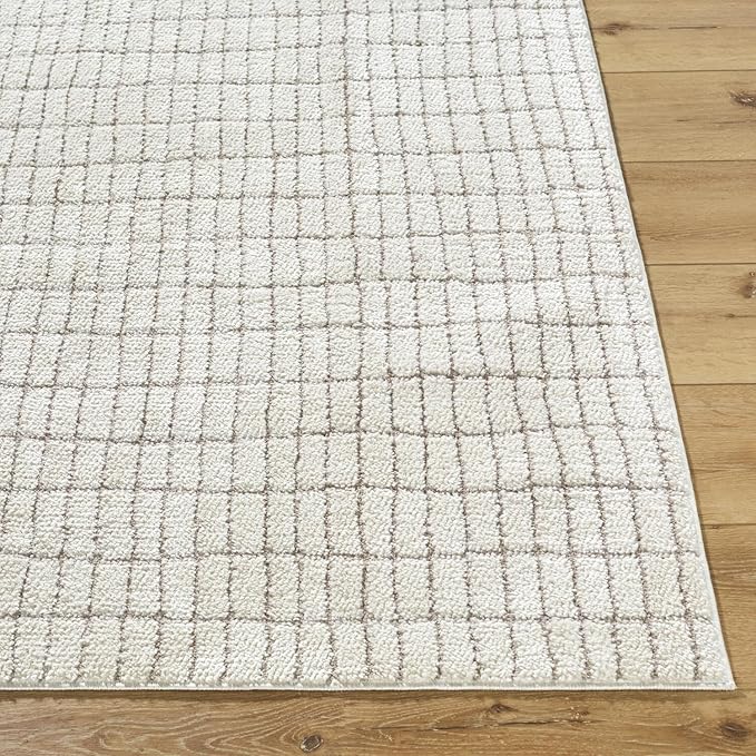Livabliss x Our PNW Home Cascade Minimalist Striped Area Rug, Ivory/Light Brown - Image 3