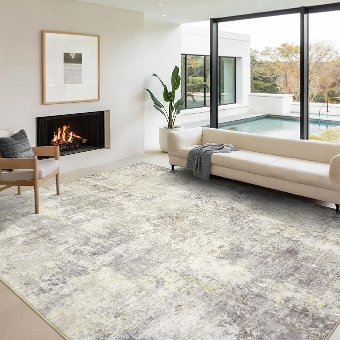 Washable Area Rug for Living Room 6x9 by AREAMAY