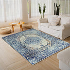 Easy-Going Area Rug 5x7 Washable Boho Rugs - Image 8
